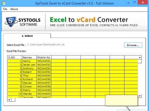 Excel to vCard Converter 4.0.1.6 Crack With License Key 2022 Download